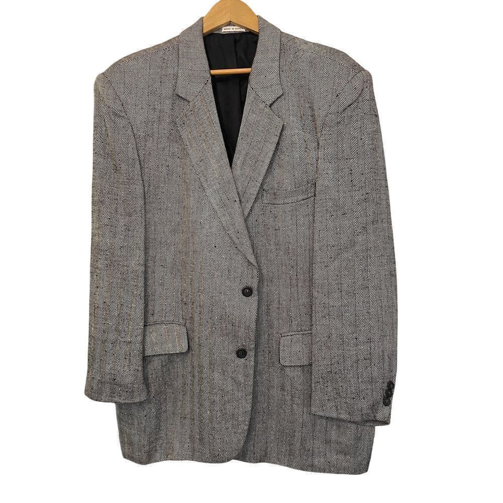 Alan Michaels Vintage Y2K Bemberg Twill Men's Silk Sport Jacket Size 46R